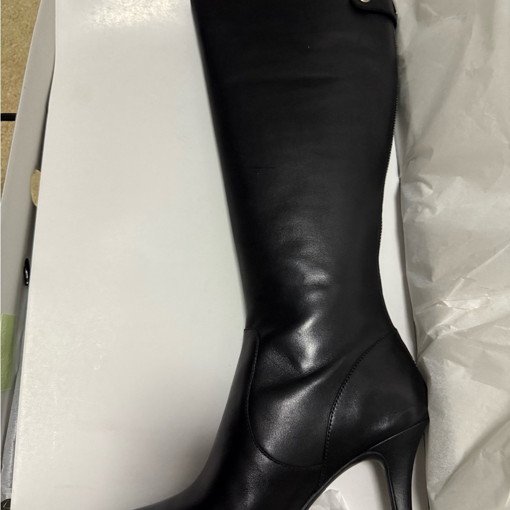 Brand new in box Anne Klein Fliss Black Heeled Boots size 6 - Picture 3 of 8